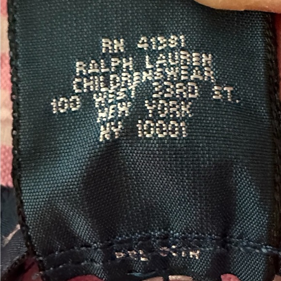 Ralph Lauren Boy’s Pink Gingham Button Down sz 4 - Picture 7 of 10